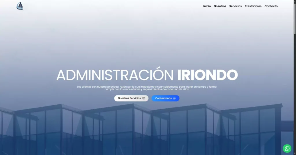 Diseño Web a Medida 8 Administración Iriondo | Bento - Estudio Creativo